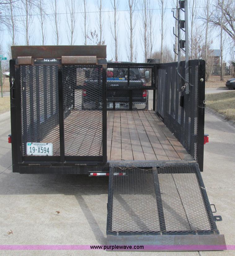 image for item B5109 2011 Texas Bragg 18' double axle utility trailer