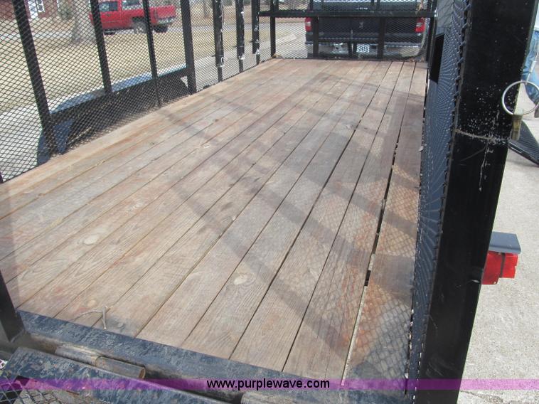 image for item B5109 2011 Texas Bragg 18' double axle utility trailer