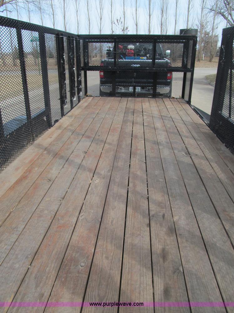 image for item B5109 2011 Texas Bragg 18' double axle utility trailer