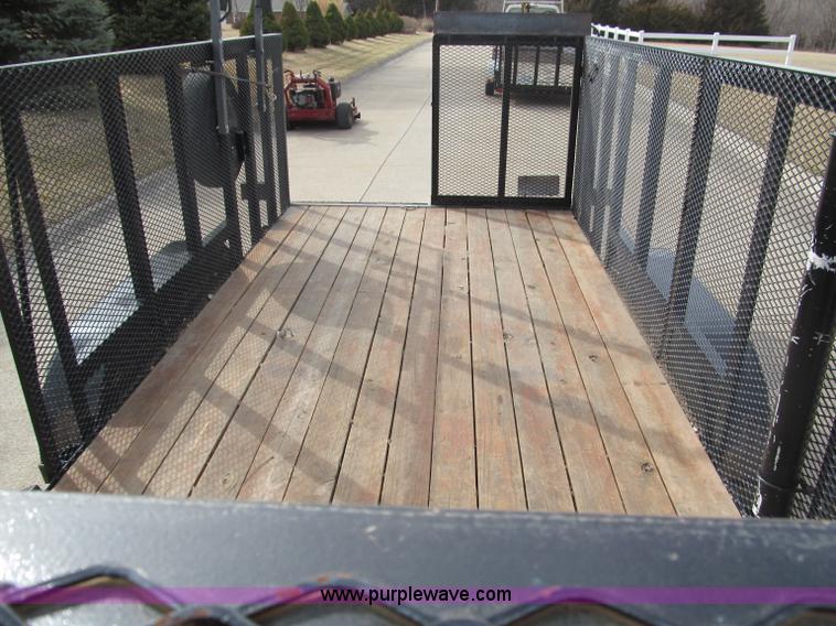 image for item B5109 2011 Texas Bragg 18' double axle utility trailer