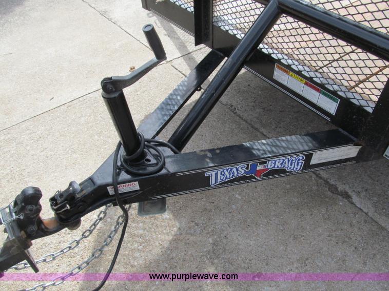 image for item B5109 2011 Texas Bragg 18' double axle utility trailer