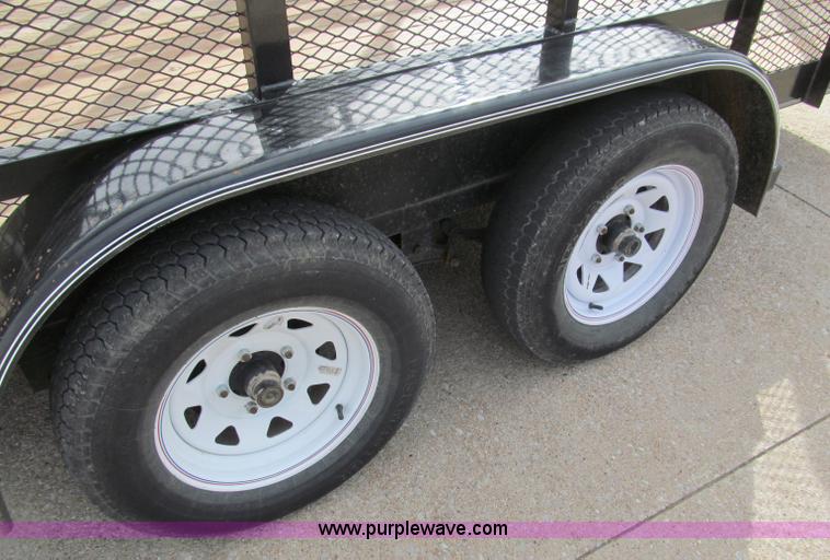 image for item B5109 2011 Texas Bragg 18' double axle utility trailer