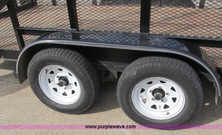 image for item B5109 2011 Texas Bragg 18' double axle utility trailer