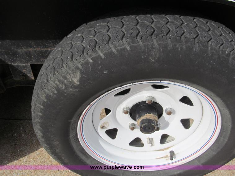 image for item B5109 2011 Texas Bragg 18' double axle utility trailer