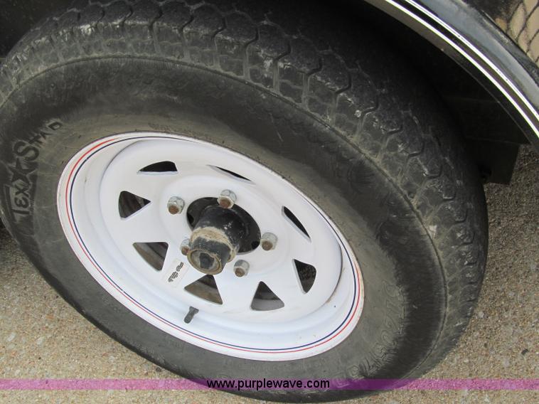 image for item B5109 2011 Texas Bragg 18' double axle utility trailer