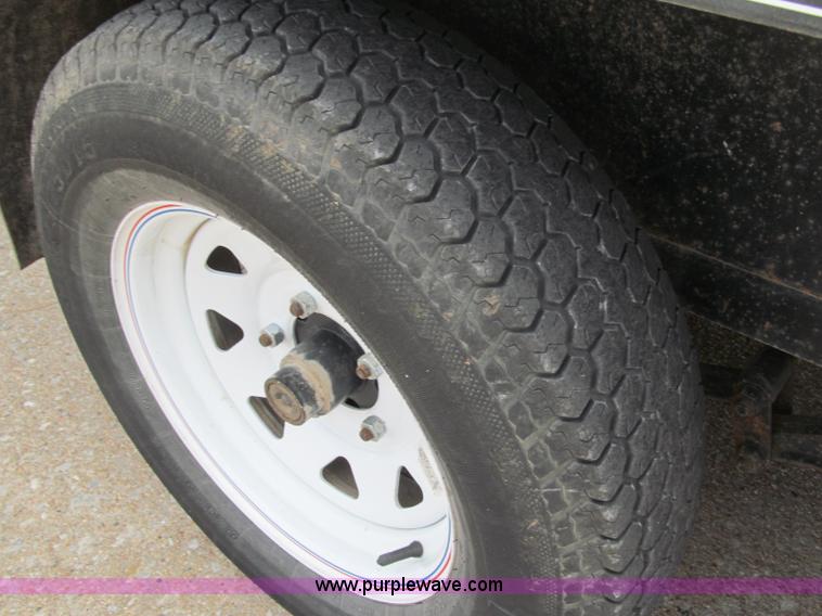 image for item B5109 2011 Texas Bragg 18' double axle utility trailer