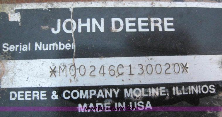 image for item B5751 John Deere 246 broom attachment