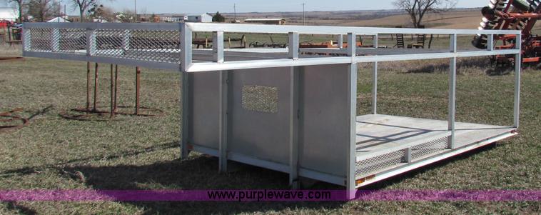 image for item B7143 12' x 8' aluminum flatbed