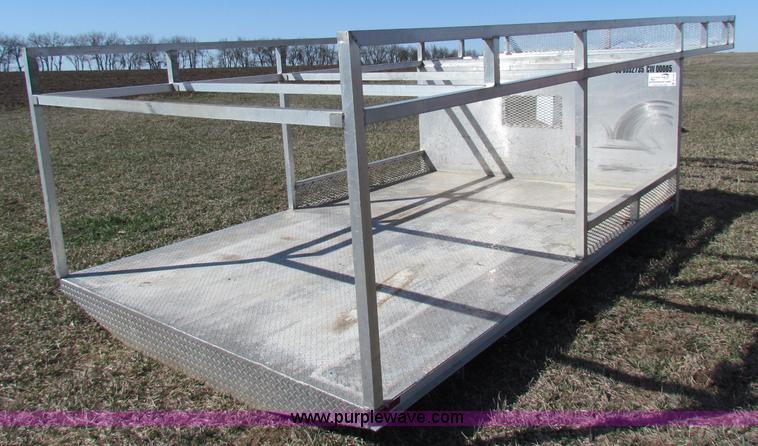 image for item B7143 12' x 8' aluminum flatbed