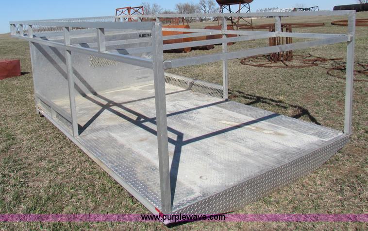 image for item B7143 12' x 8' aluminum flatbed