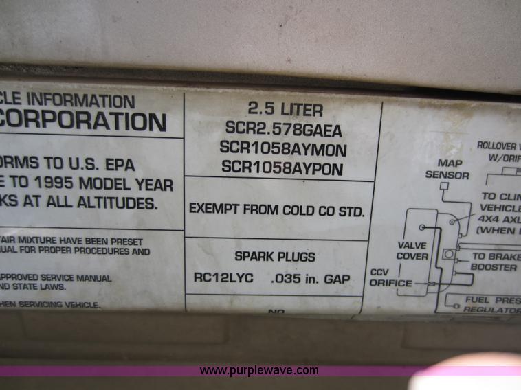 image for item C5310 1995 Jeep Wrangler SUV