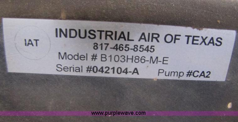 image for item C9644 2004 IAT air compressor