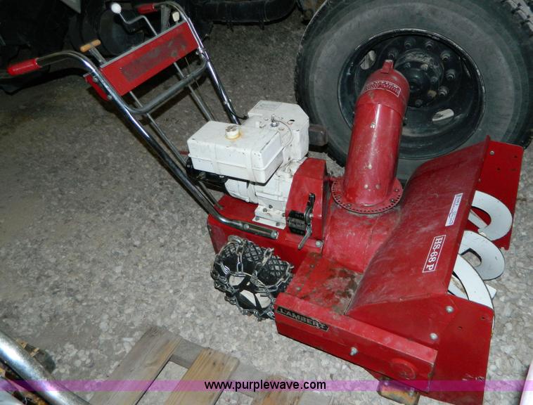 image for item E9415 Lambert HS68P snow blower