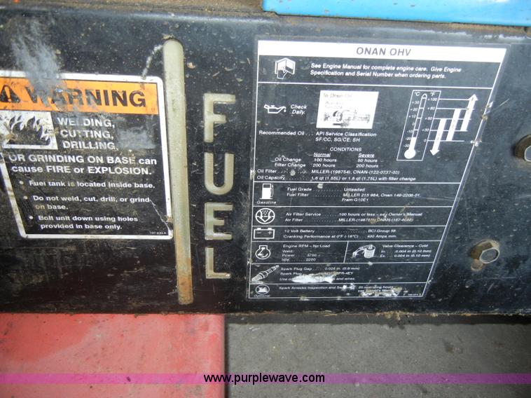 image for item H9624 Miller Bobcat 250NT welder/generator