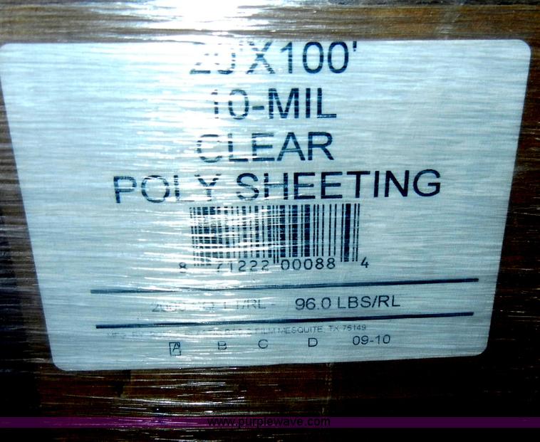 image for item H9668 Rolls of clear poly sheeting
