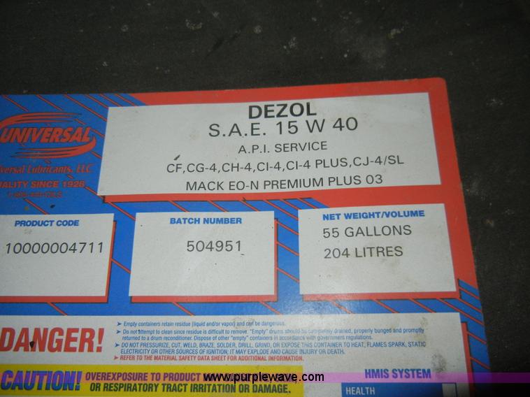 image for item H9679 Dezol 15W-40 oil