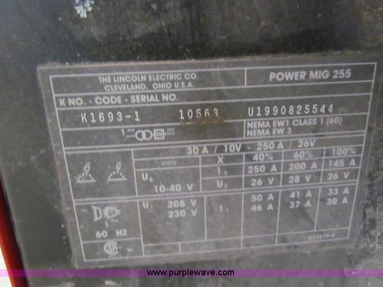 image for item I9682 Lincoln Power mig welder