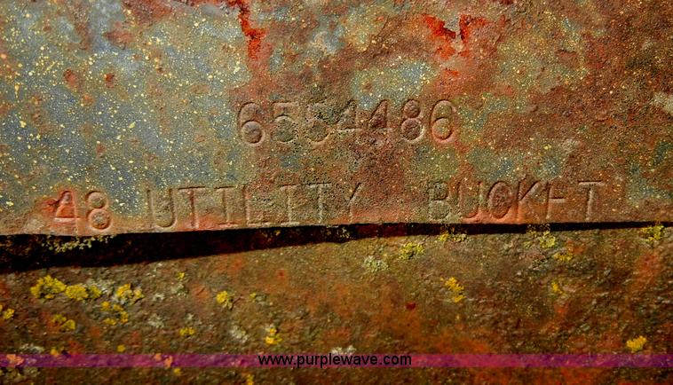 image for item U9851 48" utility bucket with weld on edge