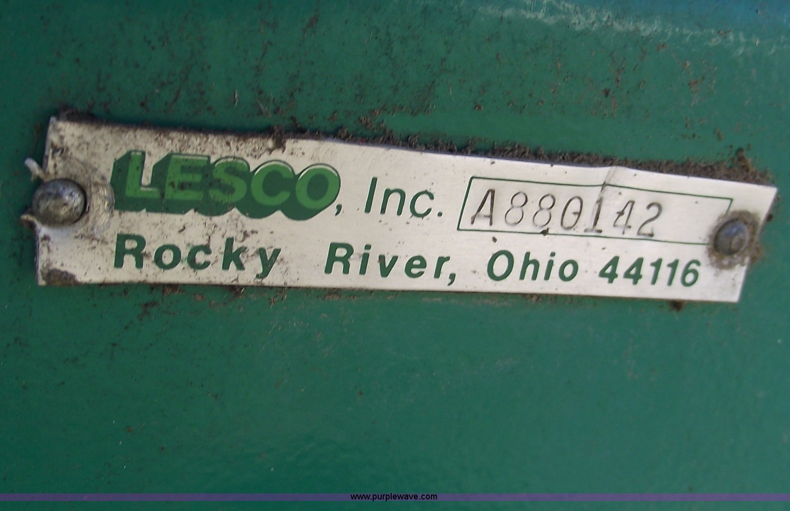 Lesco Aerator 30 in Harrisonville, MO Item B6052 sold Purple Wave