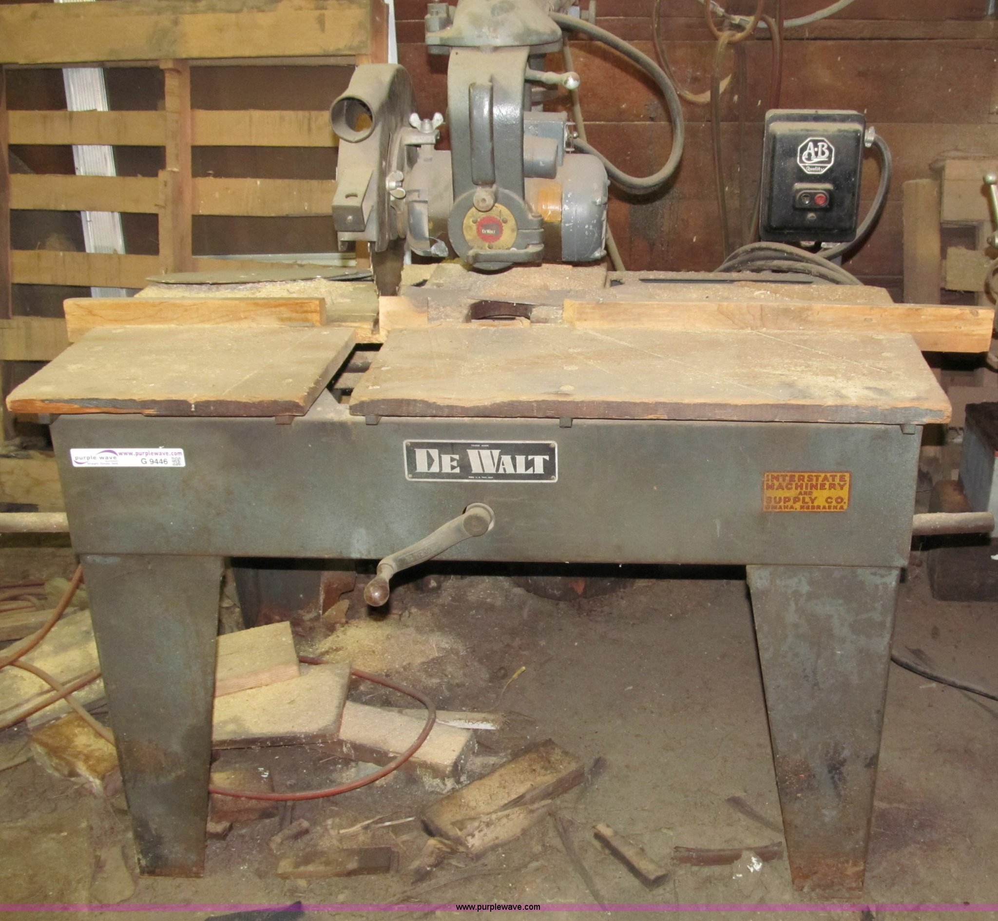DeWalt Industrial radial arm saw in Deweese, NE Item G9446 sold