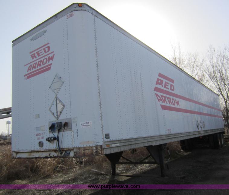 image for item A5600 1993 Trailmobile 53' semi van trailer