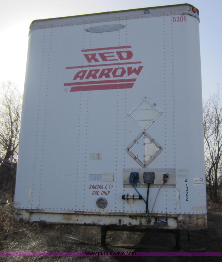 image for item A5600 1993 Trailmobile 53' semi van trailer