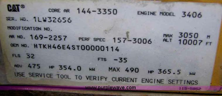 image for item B1009 1999 Sterling LT9522 T/A heavy spec lowboy truck tractor