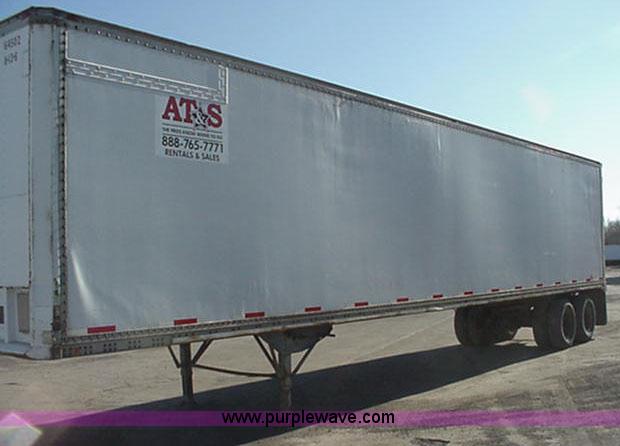 image for item B1017 1983 Dunham 45' storage semi trailer