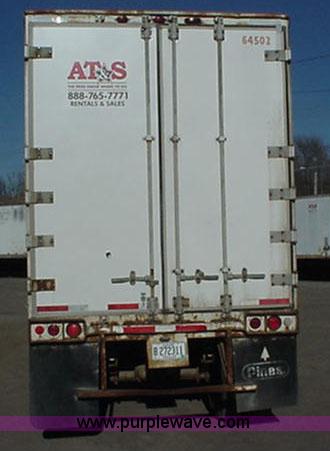 image for item B1017 1983 Dunham 45' storage semi trailer