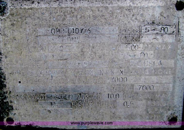 image for item D3062 1980 Fruehauf 42.5' insulated tank trailer