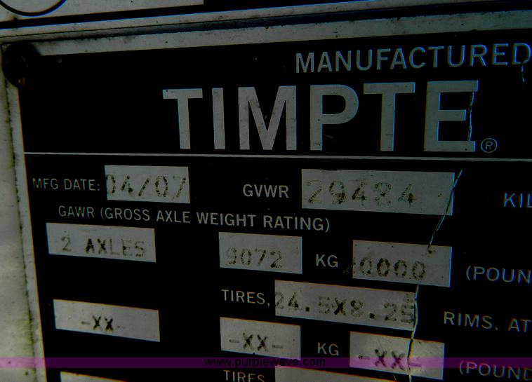 image for item D8865 2008 Timpte Super Hopper 42' grain trailer