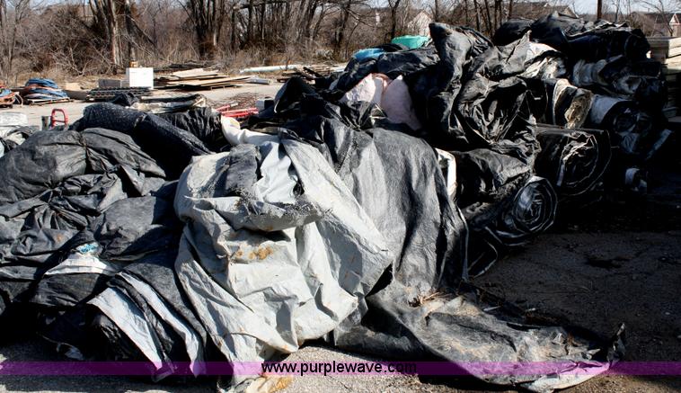 image for item A6844 Approx 80 concrete tarps