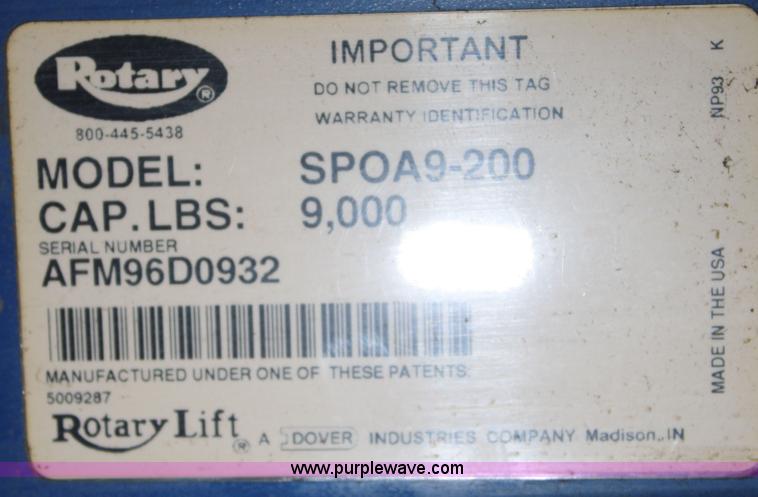 image for item A6950 Rotary lift