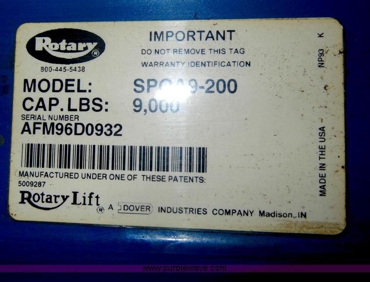 image for item A6950 Rotary lift