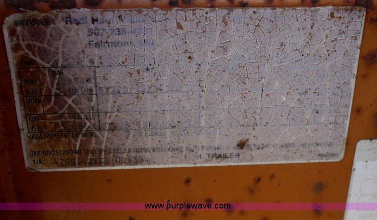 image for item A6969 2001 Redi Haul 14' double axle trailer