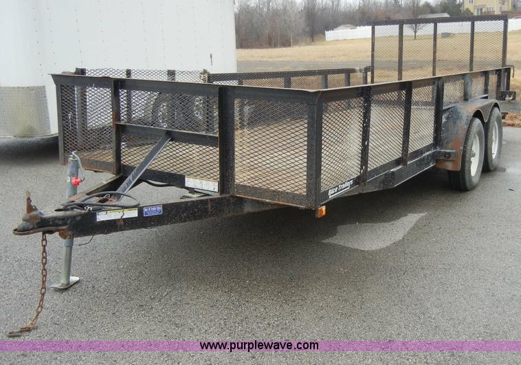 image for item C4106 2005 Rice 18.5' tandem axle trailer