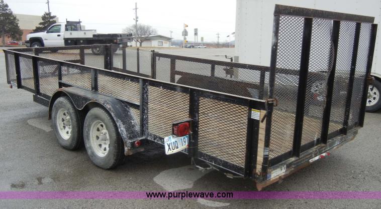 image for item C4106 2005 Rice 18.5' tandem axle trailer