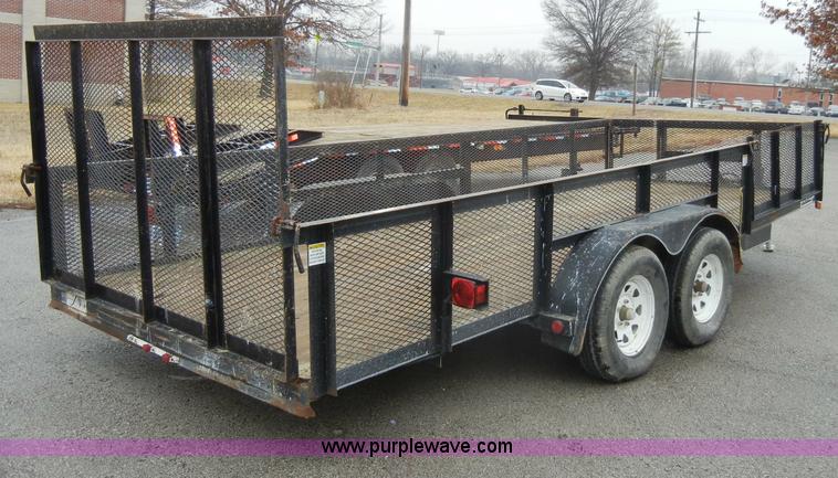 image for item C4106 2005 Rice 18.5' tandem axle trailer