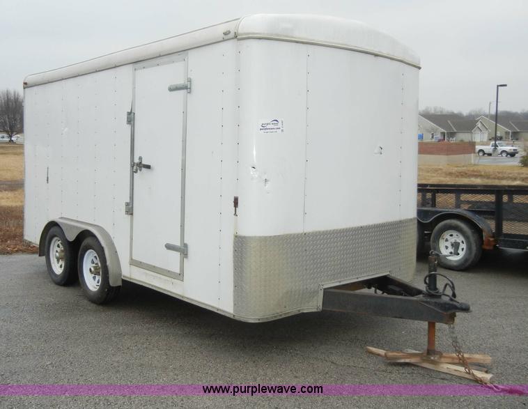image for item C4107 2002 14' enclosed trailer