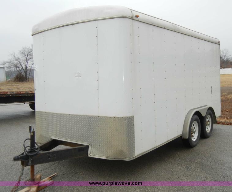 image for item C4107 2002 14' enclosed trailer