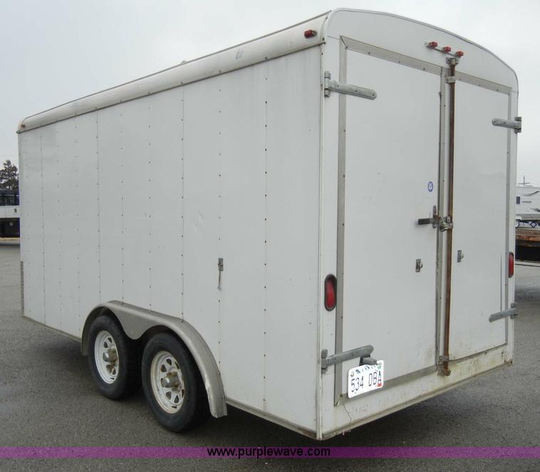 image for item C4107 2002 14' enclosed trailer