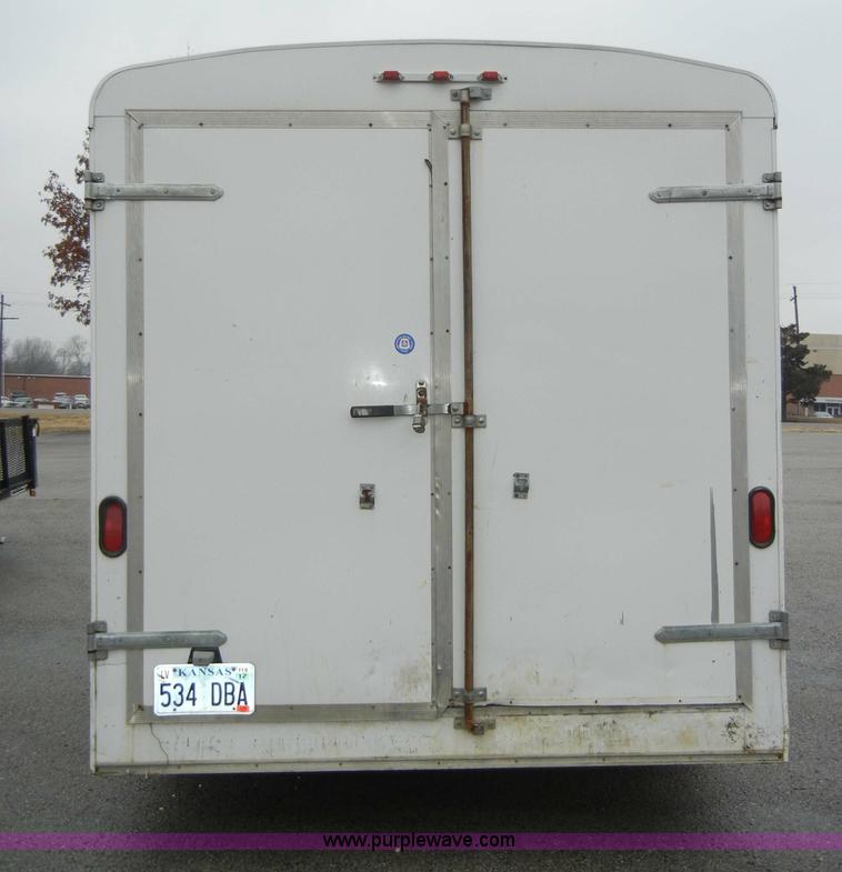 image for item C4107 2002 14' enclosed trailer
