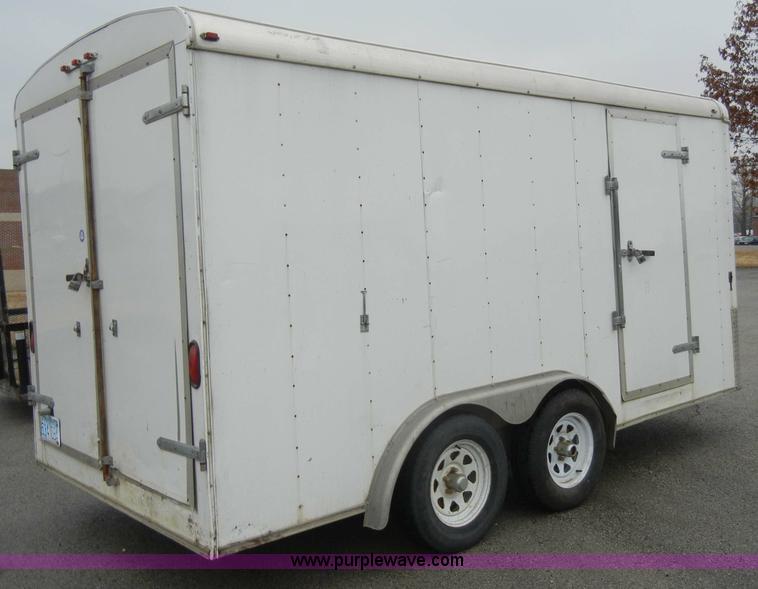 image for item C4107 2002 14' enclosed trailer
