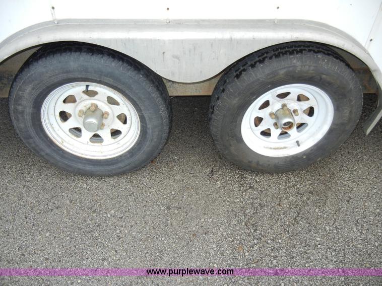 image for item C4107 2002 14' enclosed trailer