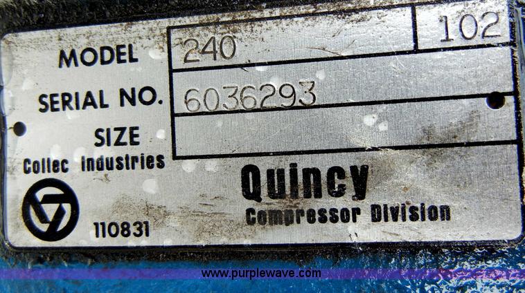 image for item J9392 National 200 gallon air compressor