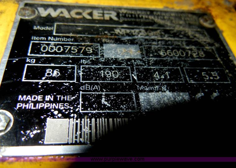 image for item J9414 Wacker 1550 vibrating compactor