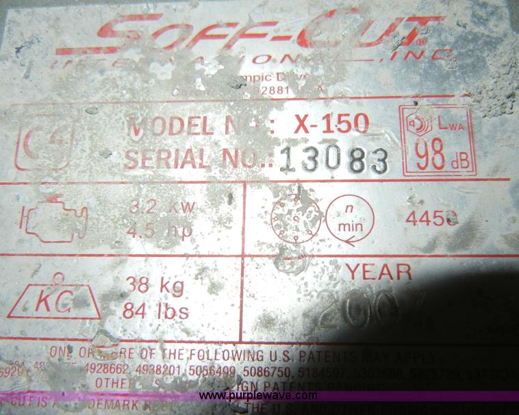 image for item J9415 Soff Cut concrete saw