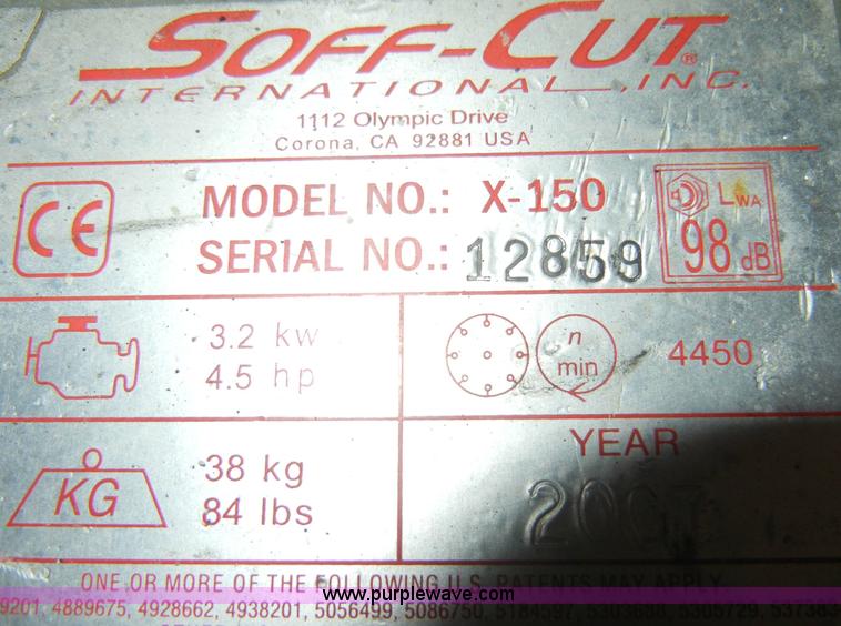 image for item J9416 Soff Cut concrete saw