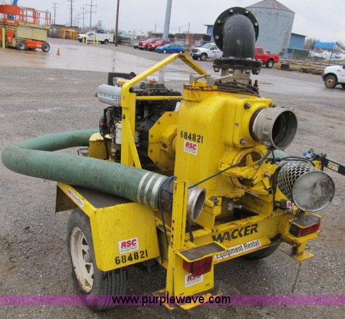 image for item B2650 2007 Wacker PT6LT centrifugal 6" trash pump