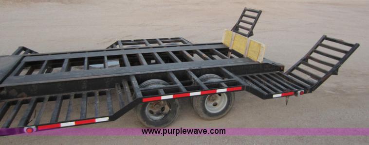 image for item A5598 2007 Shopbuilt 12'W equipment trailer